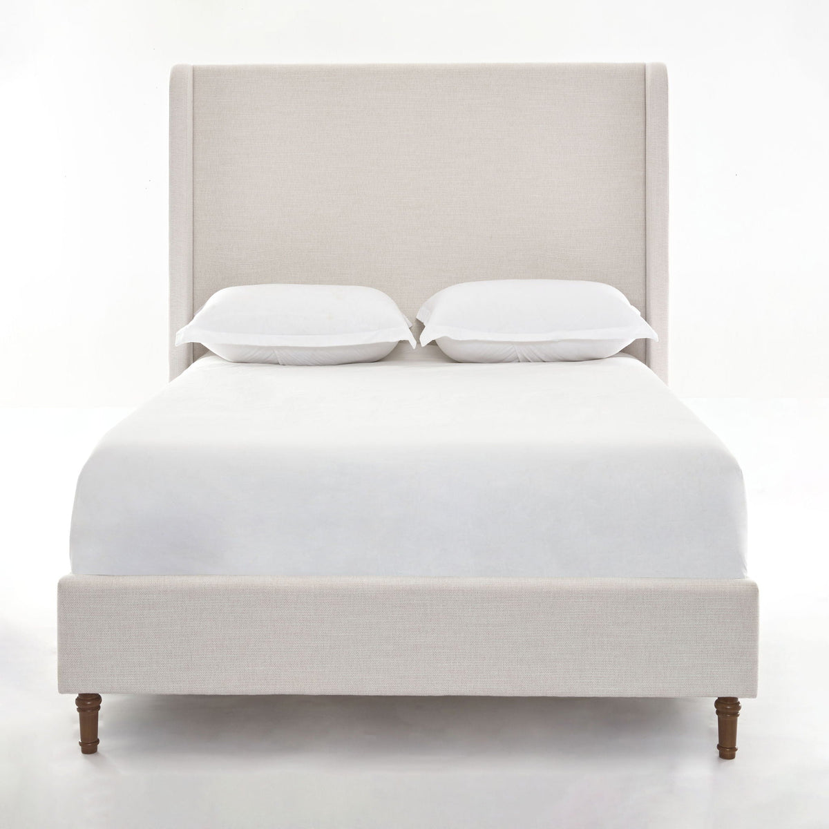 Harper - Tall Headboard Upholstered Bed / High Headboard / Elegant Simplicity / No Box Spring Needed by Unique Piece Furniture