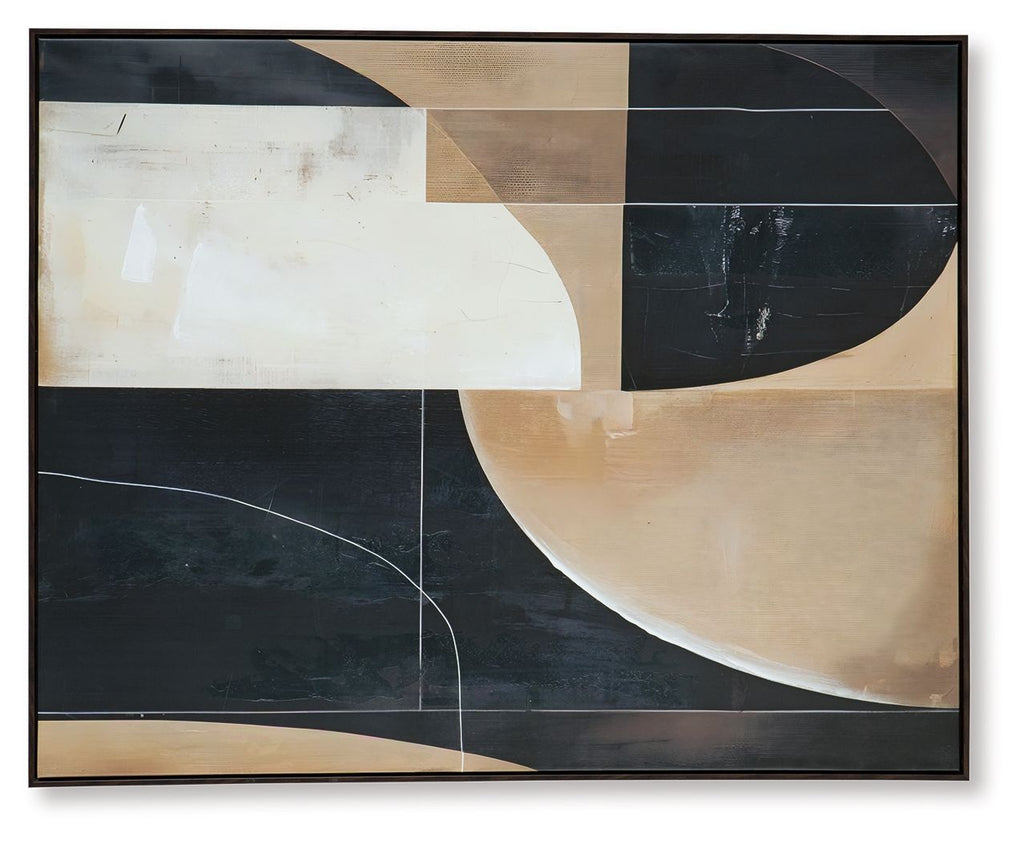 Ewanford - Wall Art - Black / Brown / Tan by Unique Piece Furniture