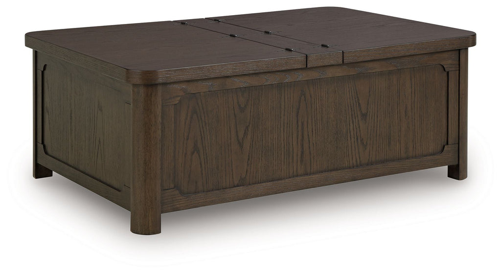 Breckington - Cocktail Table With Storage - Dark Brown by Unique Piece Furniture