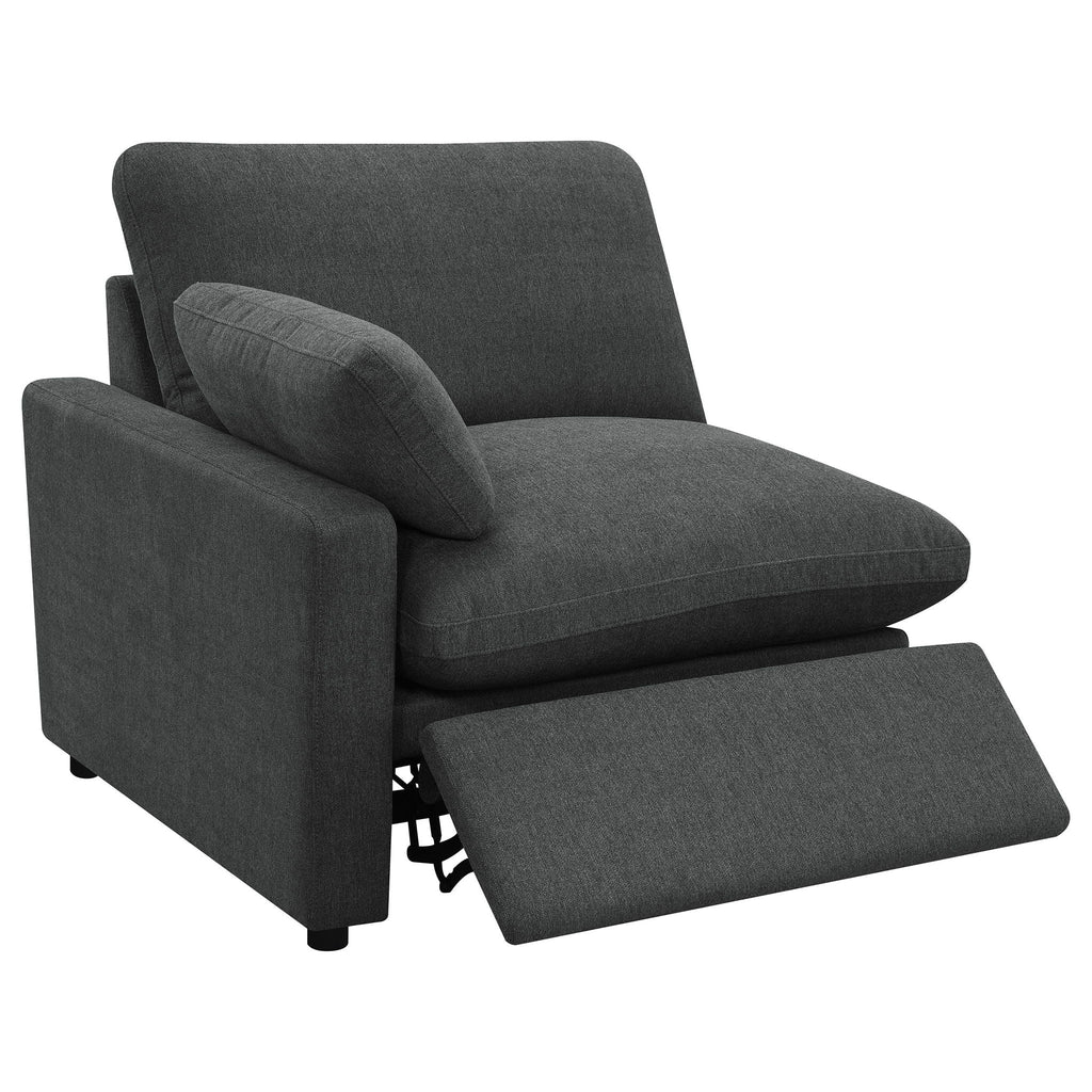 Collins Modular Power Loveseat Dark Grey by Unique Piece Furniture