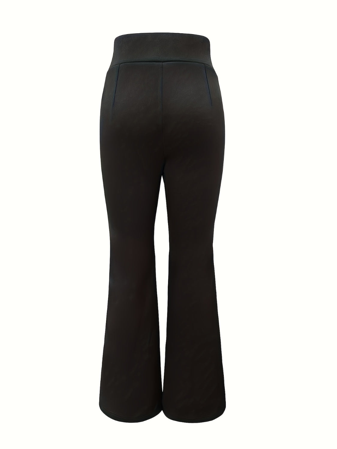 LuxeStyle Lace Up Slit Bootcut Pants – Stylish Crisscross Design See size chart under “more details” by The Fashion Celestial
