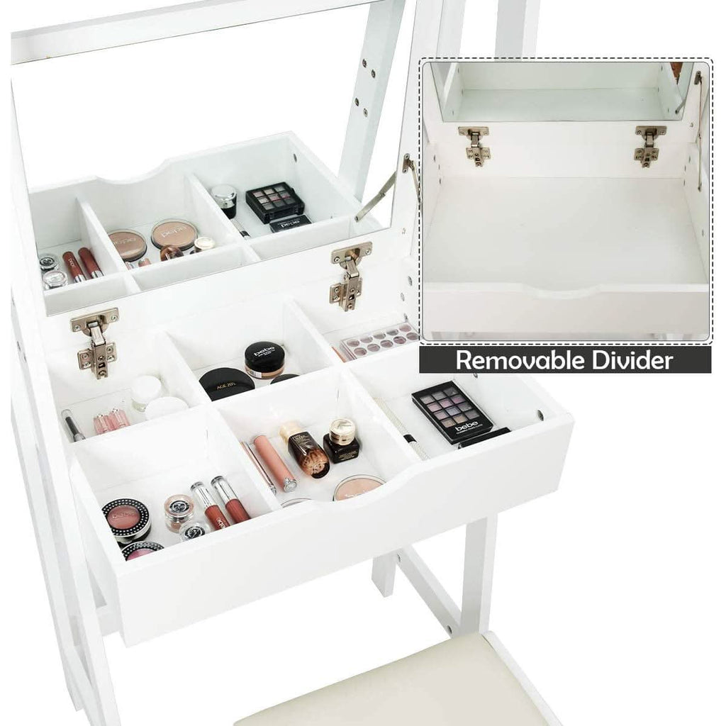 3 In 1 Vanity Table With Flip Top Mirror Makeup Desk by ShipItFurniture