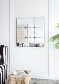 Traditional Decor Style Antique Glass Panel Mirror, Wall Mirror For Bathroom Entryway Console Lean Against Wall by Unique Piece Furniture