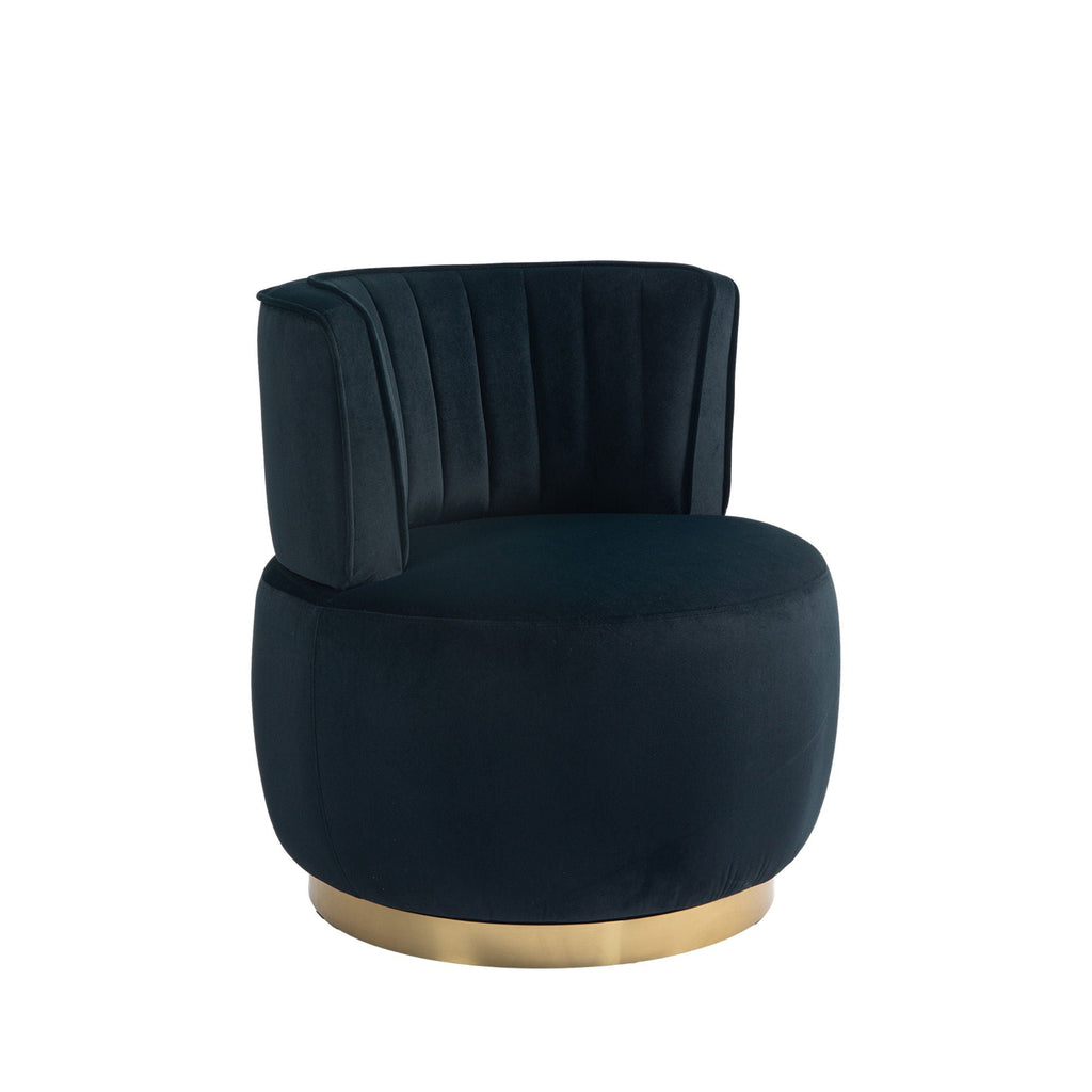 360 Degree Swivel Cuddle Barrel Accent Sofa Chair by Unique Piece Furniture