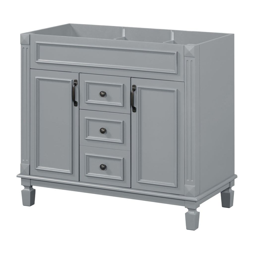 Bathroom Vanity Cabinet With 2 Soft Closing Doors And 2 Drawers by Unique Piece Furniture