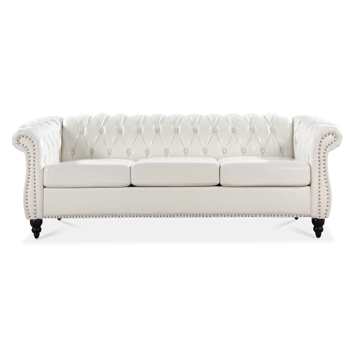 Rolled Arm Chesterfield 3 Seater Sofa by Unique Piece Furniture