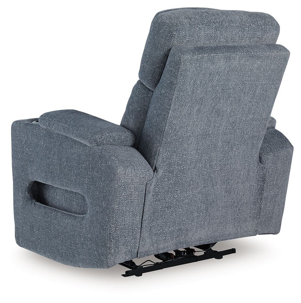 Studio Cave - Power Recliner - Steel by Unique Piece Furniture