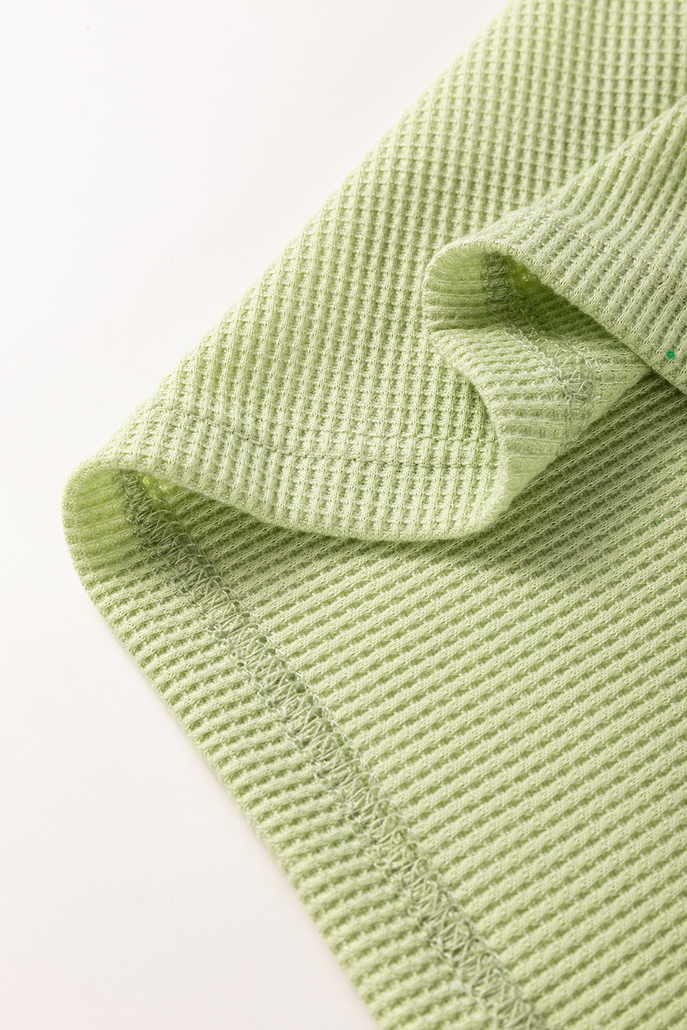 Mint Green Striped Patchwork Textured Colorblock 3/4 Sleeve Knit Top by Wild and Free Boutique