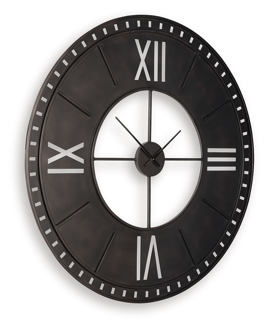 Lytle - Wall Clock - Antique Brown by Unique Piece Furniture