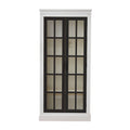 Rustic Style Display Cabinet With Glass Doors For Collectibles by Unique Piece Furniture
