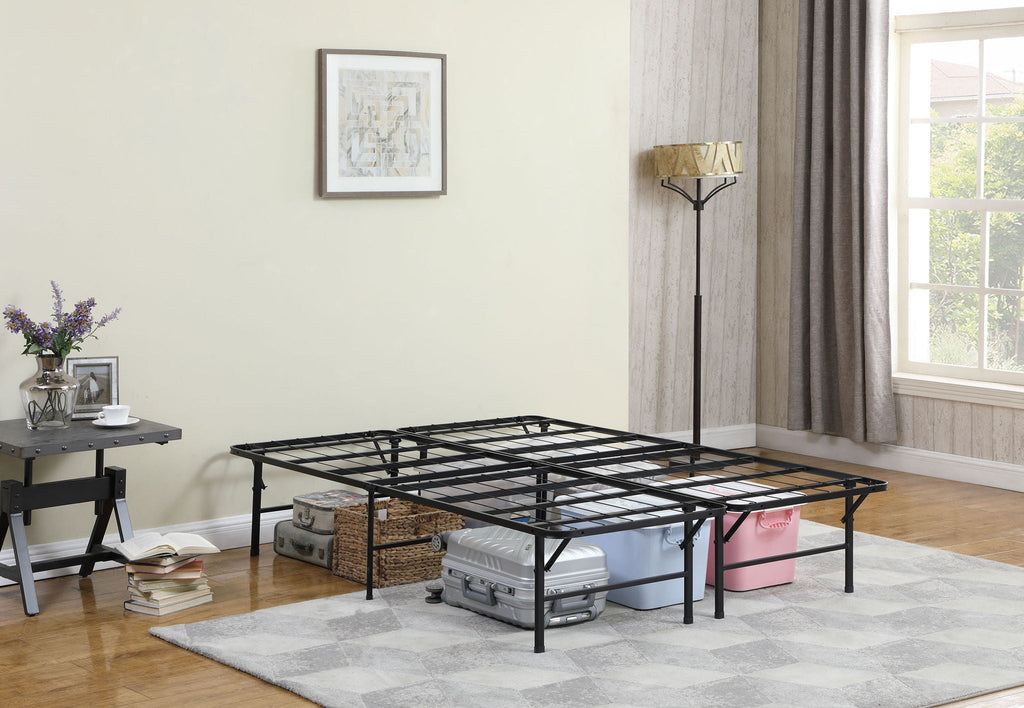 Mabel Metal Full Mattress Support Platform Bed Black by Unique Piece Furniture