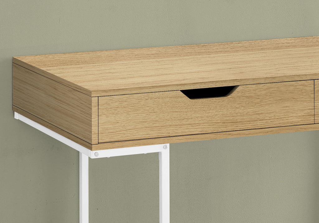 Computer Desk For Home Office, Storage Drawers, Marble Look Contemporary & Modern by Unique Piece Furniture