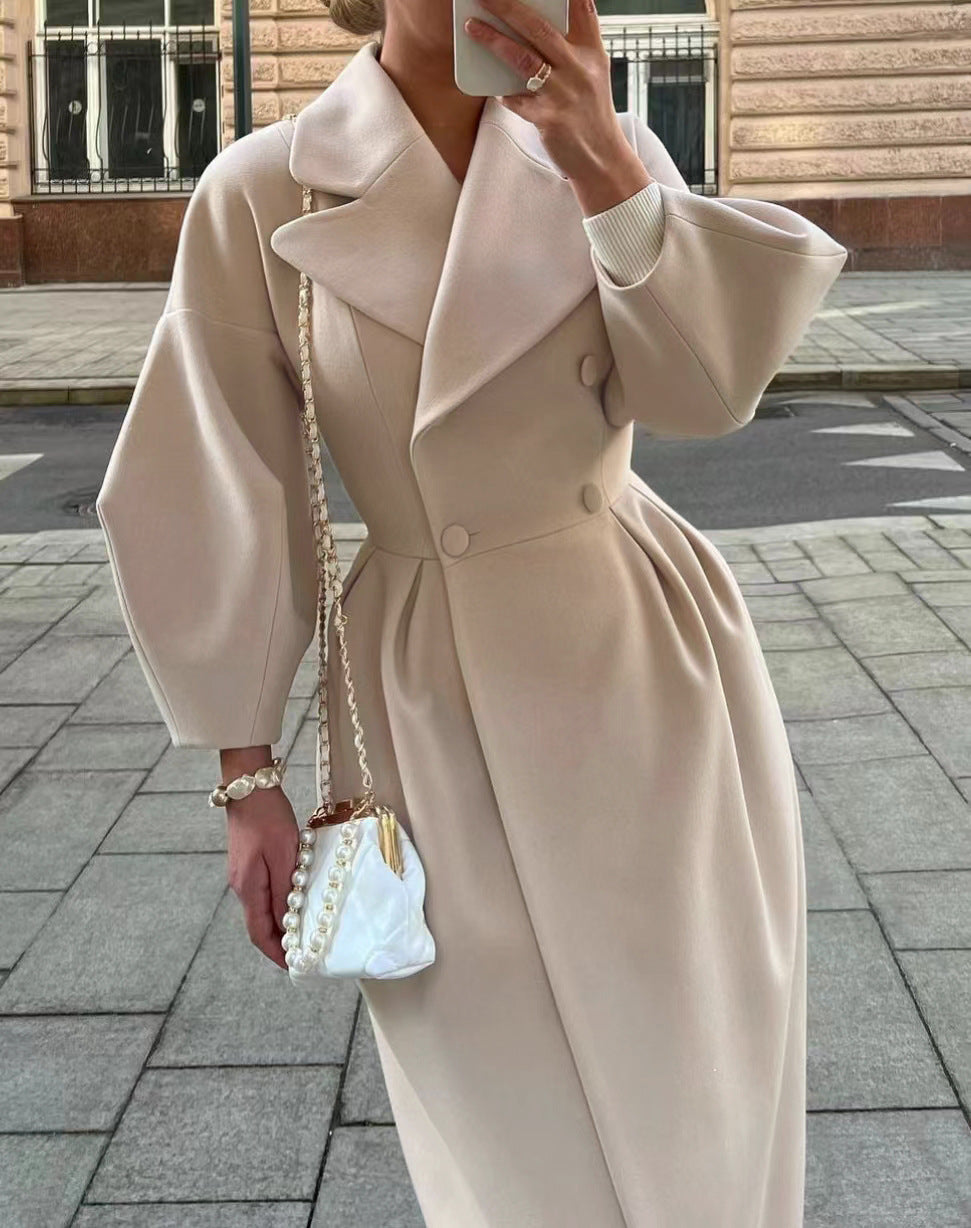 Vintage Court Lantern Sleeves Large Lapel Jacket by Social Buzz eSIMs