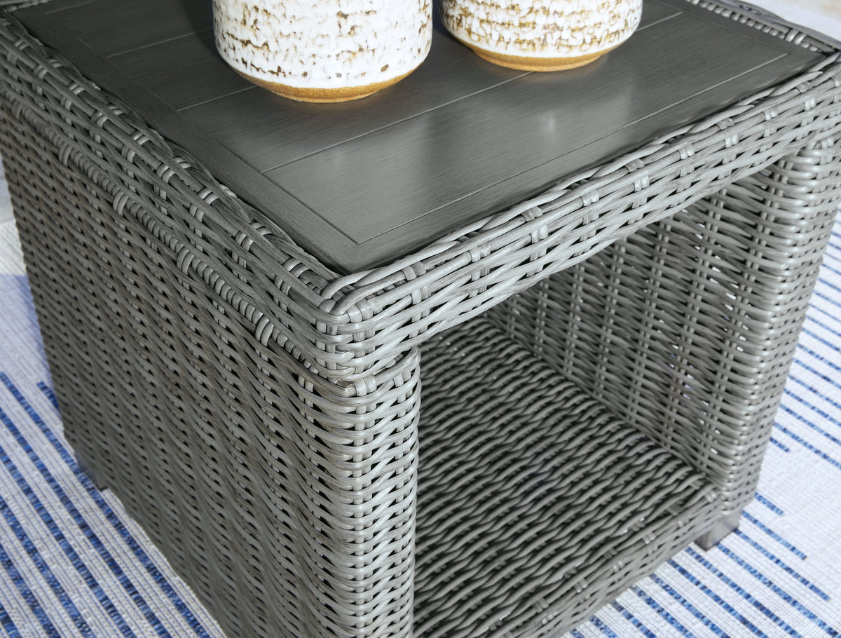 Elite Park - Square End Table - Gray by Unique Piece Furniture