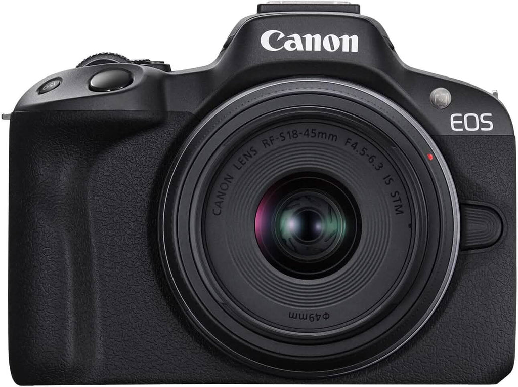 Canon EOS R50 4K Mirrorless Camera with RF-S 18-45mm f/4.5-6.3 IS STM Lens (Open-Box) by DailySale