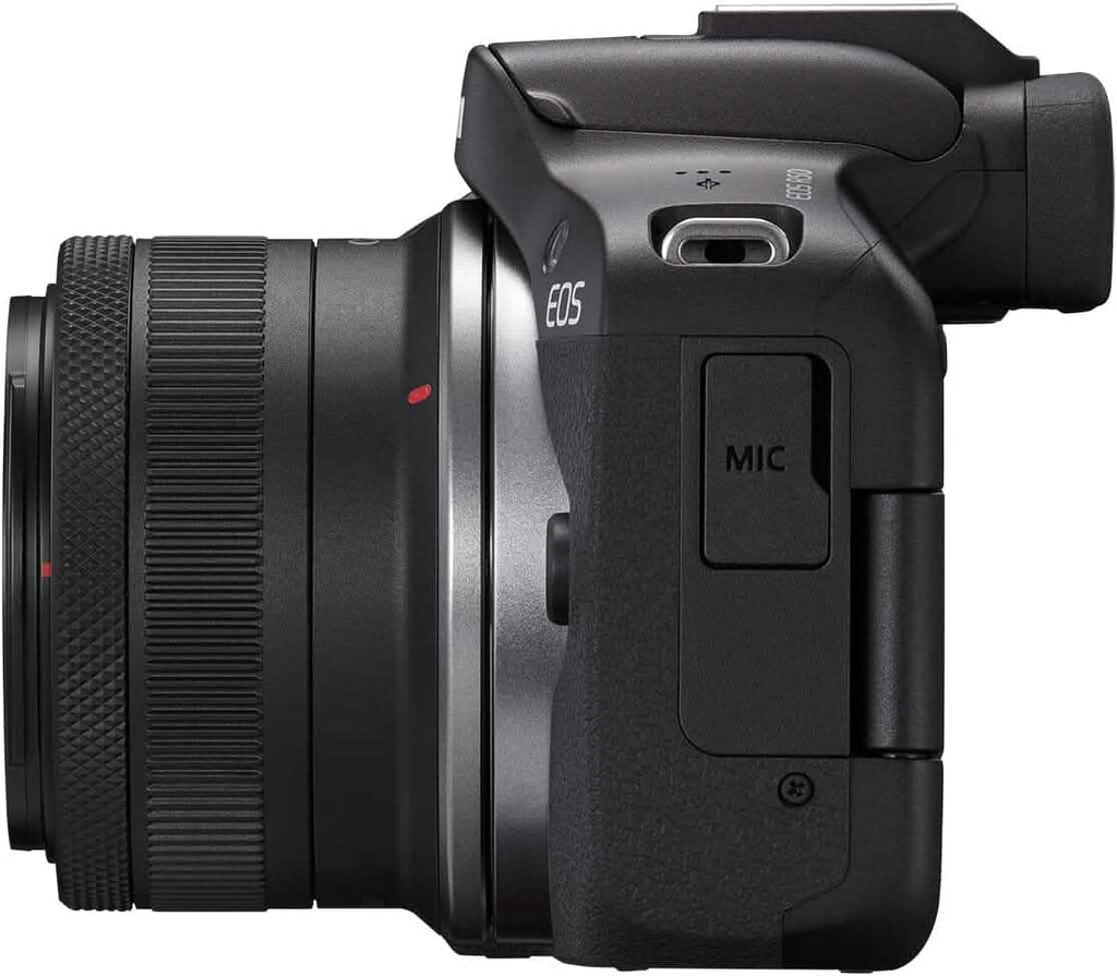 Canon EOS R50 4K Mirrorless Camera with RF-S 18-45mm f/4.5-6.3 IS STM Lens (Open-Box) by DailySale