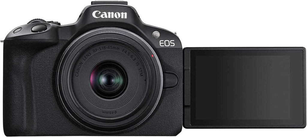 Canon EOS R50 4K Mirrorless Camera with RF-S 18-45mm f/4.5-6.3 IS STM Lens (Open-Box) by DailySale
