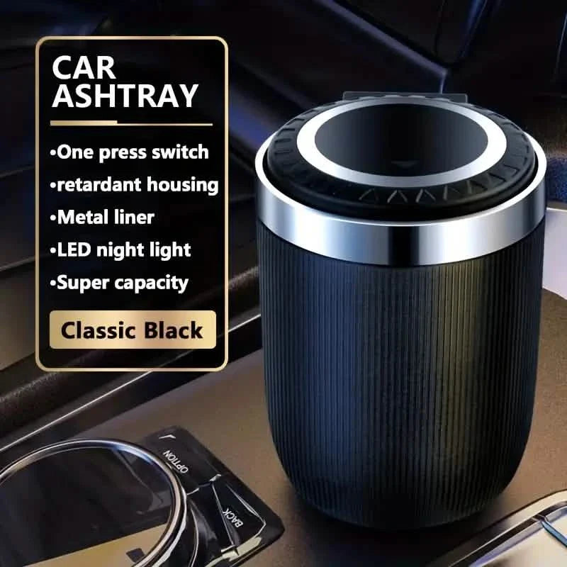 Car Ashtray Multi-functional Universal Household Portable Metal Liner Ashtray by DailySale