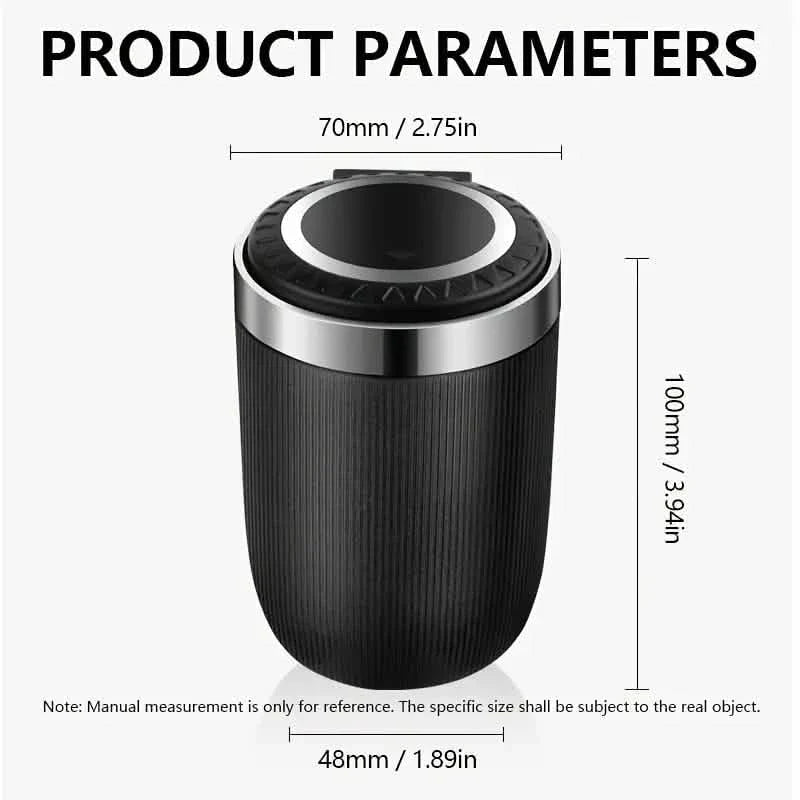 Car Ashtray Multi-functional Universal Household Portable Metal Liner Ashtray by DailySale