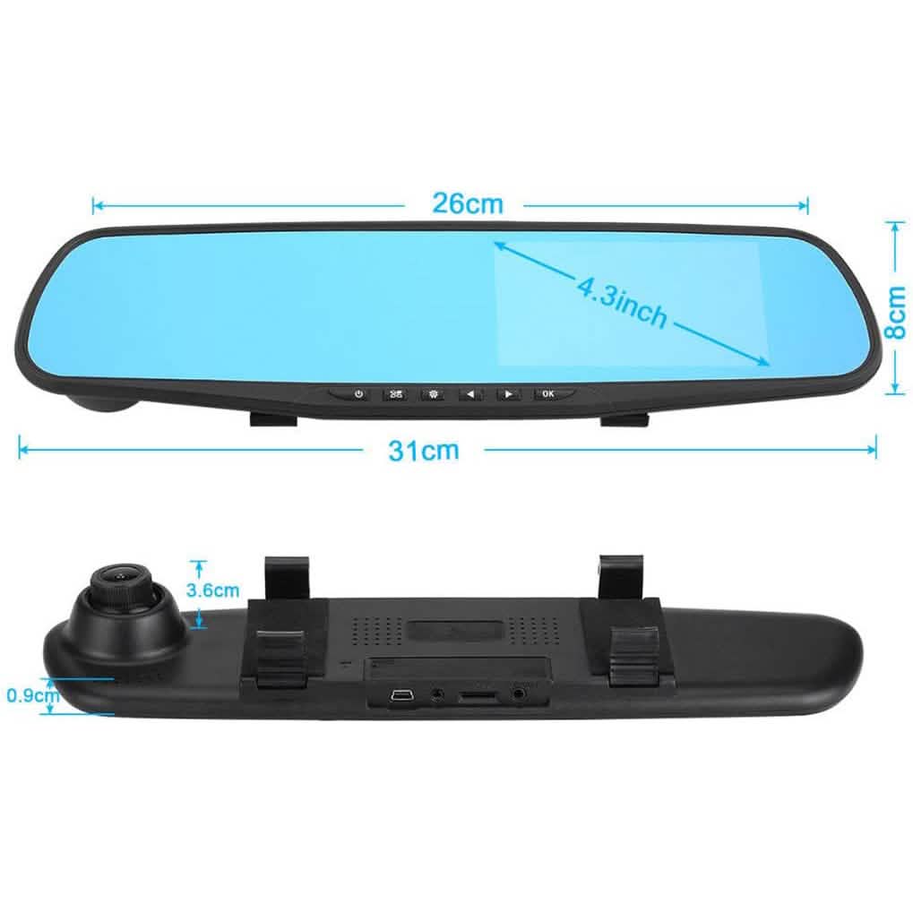 Car DVR Rear View Mirror Video Recorder by DailySale