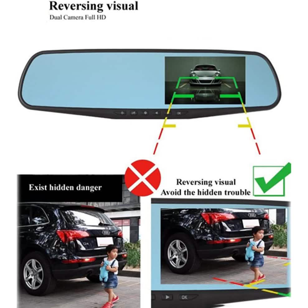 Car DVR Rear View Mirror Video Recorder by DailySale