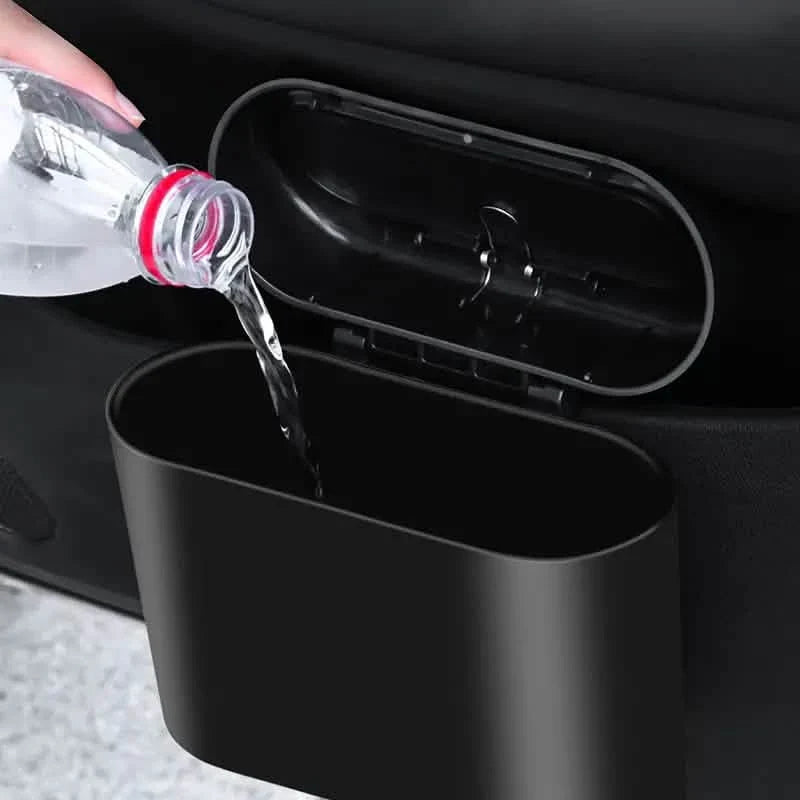 Car Trash Can with Lid Hanging Vehicle Garbage Organizer by DailySale