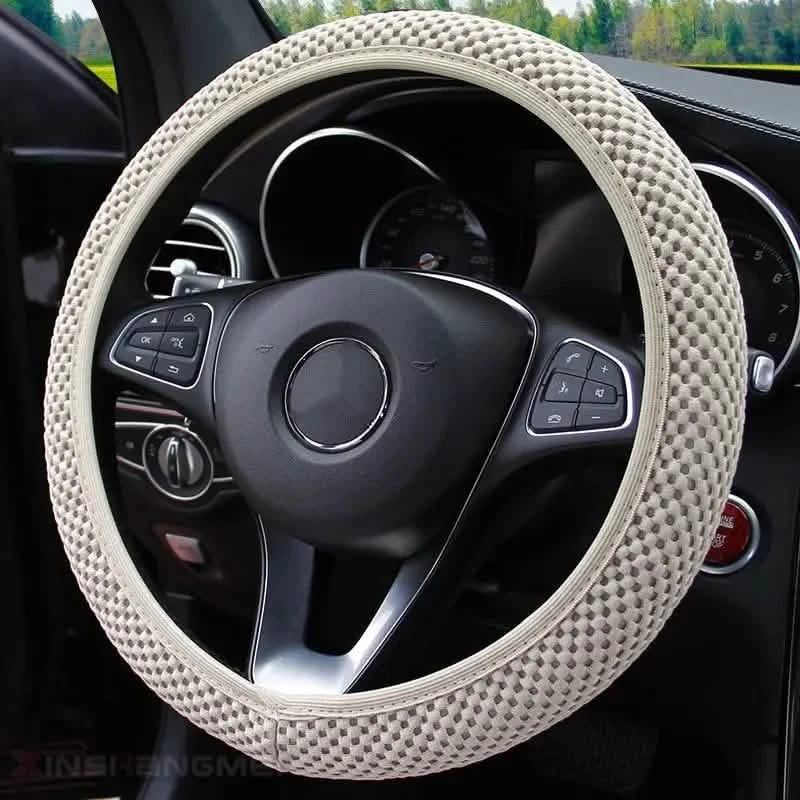 Carbon Fiber Sports Steering Wheel Cover by DailySale