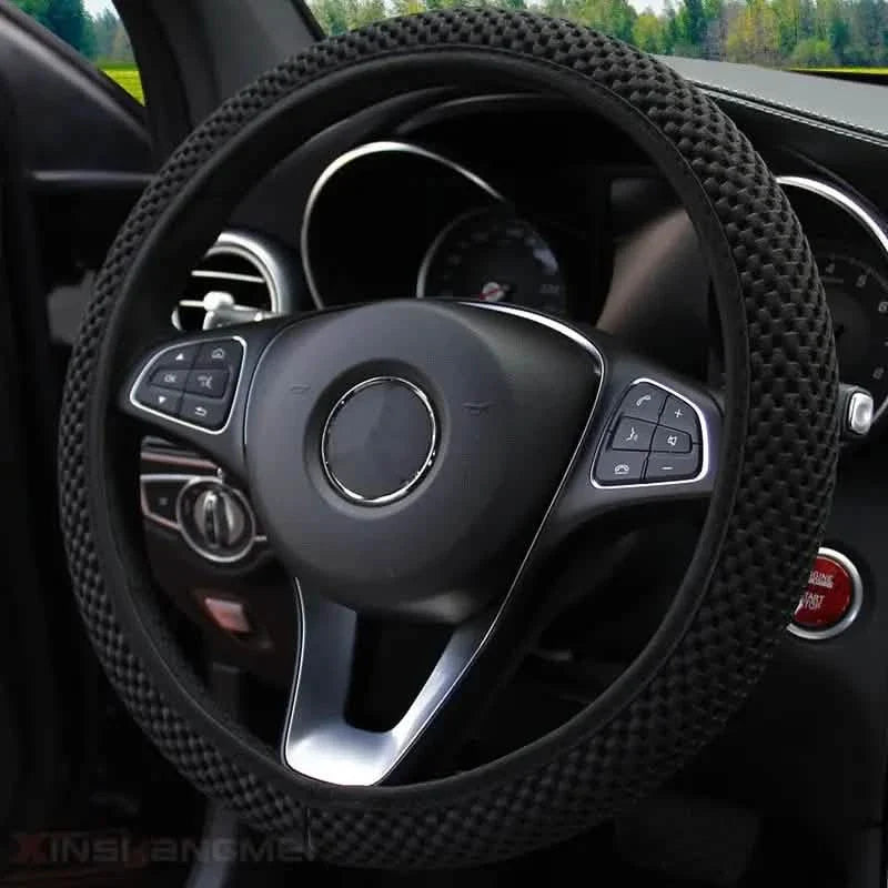 Carbon Fiber Sports Steering Wheel Cover by DailySale