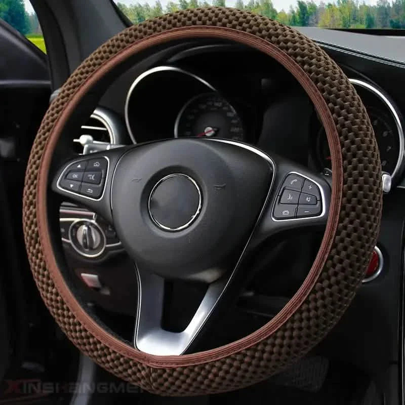 Carbon Fiber Sports Steering Wheel Cover by DailySale