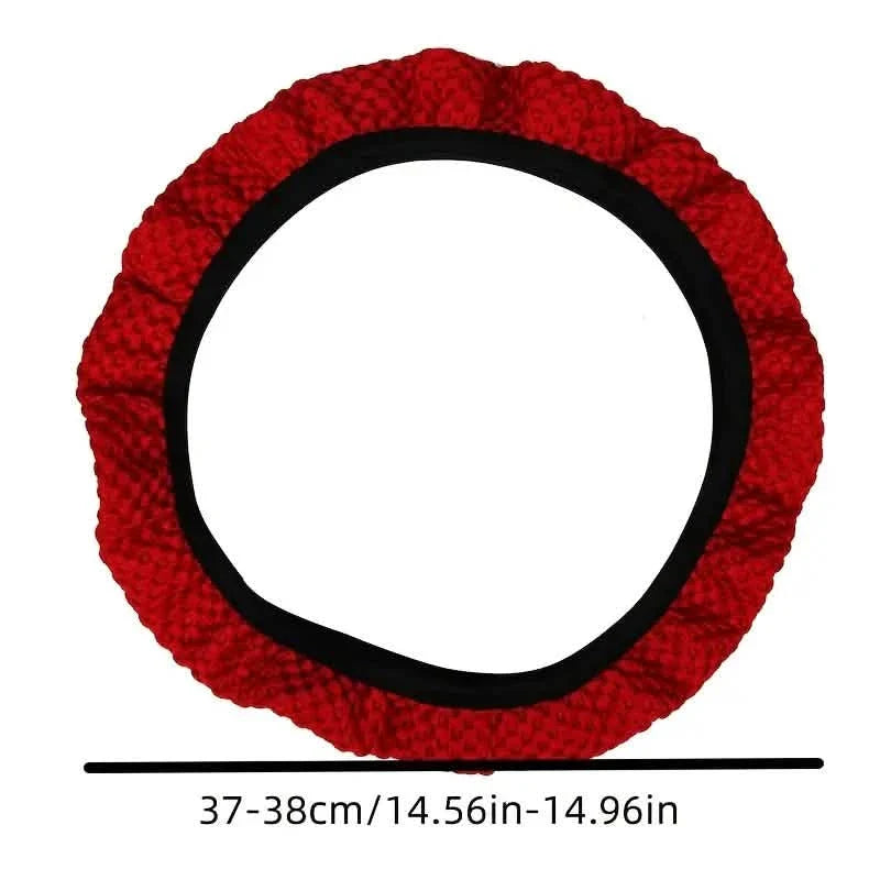 Carbon Fiber Sports Steering Wheel Cover by DailySale