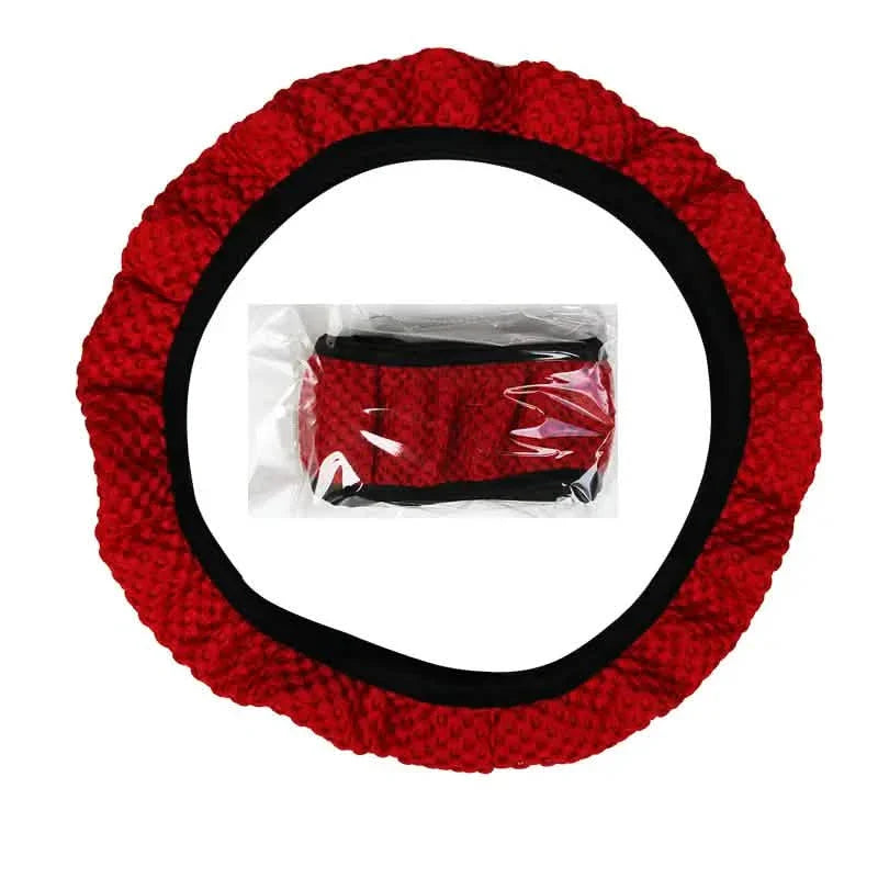 Carbon Fiber Sports Steering Wheel Cover by DailySale