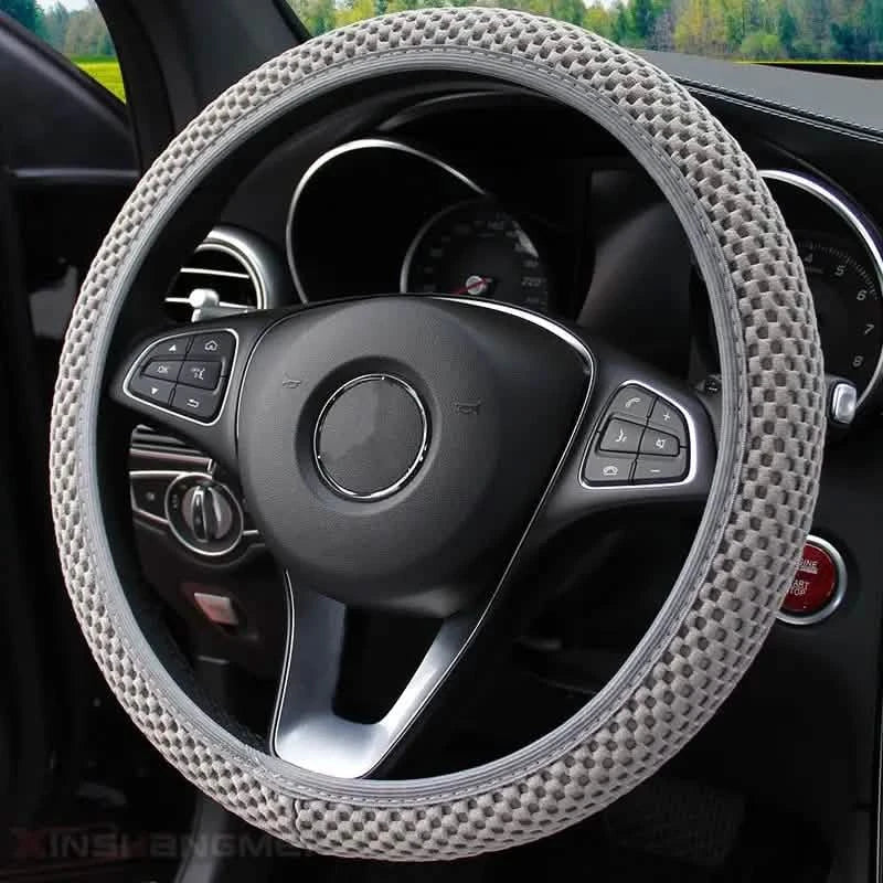 Carbon Fiber Sports Steering Wheel Cover by DailySale