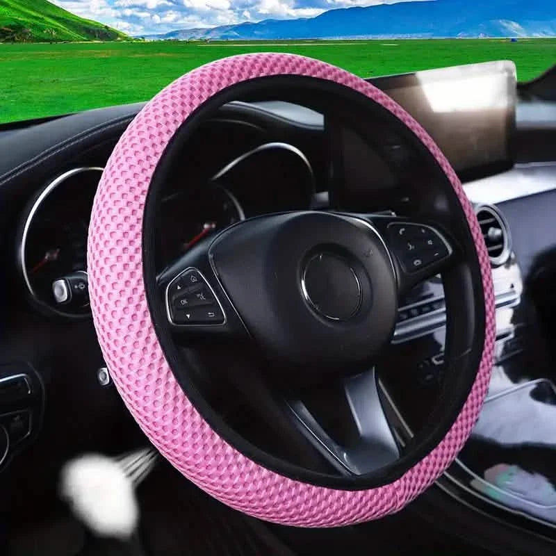 Carbon Fiber Sports Steering Wheel Cover by DailySale