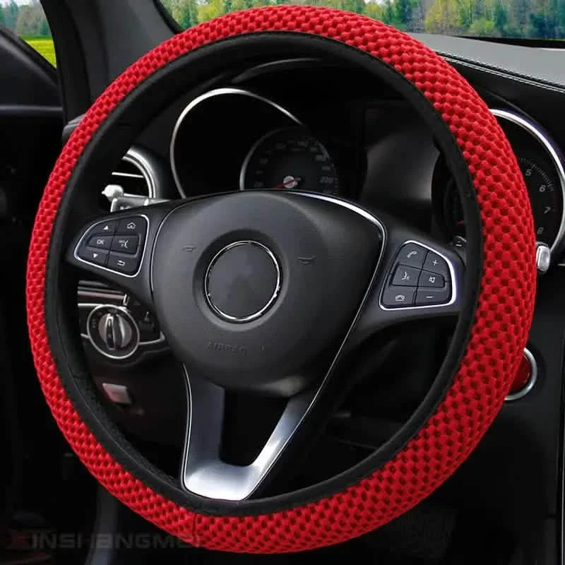 Carbon Fiber Sports Steering Wheel Cover by DailySale