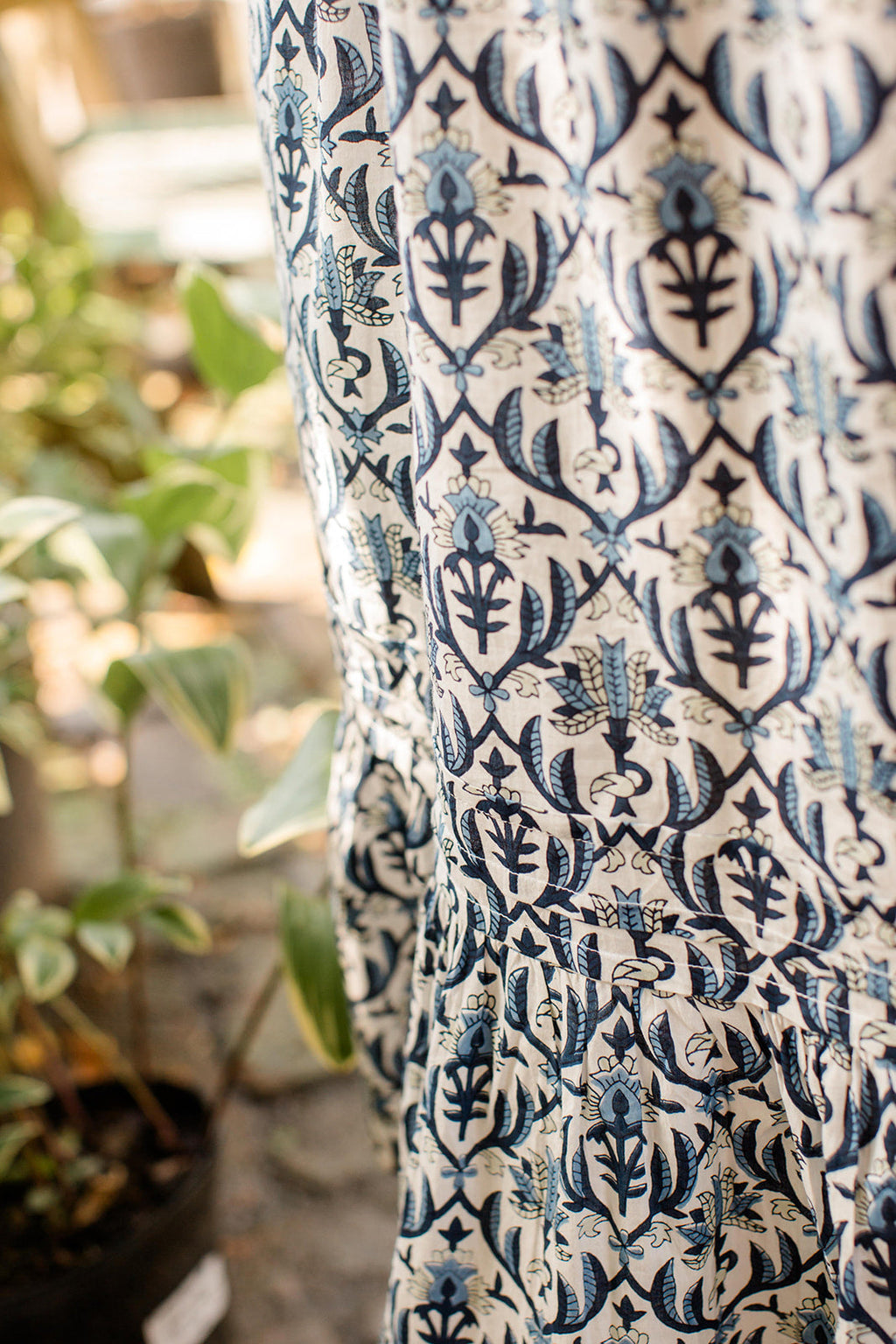 The Allison Dress in Navy Trellis - Final Sale by Carla Kiley Collection
