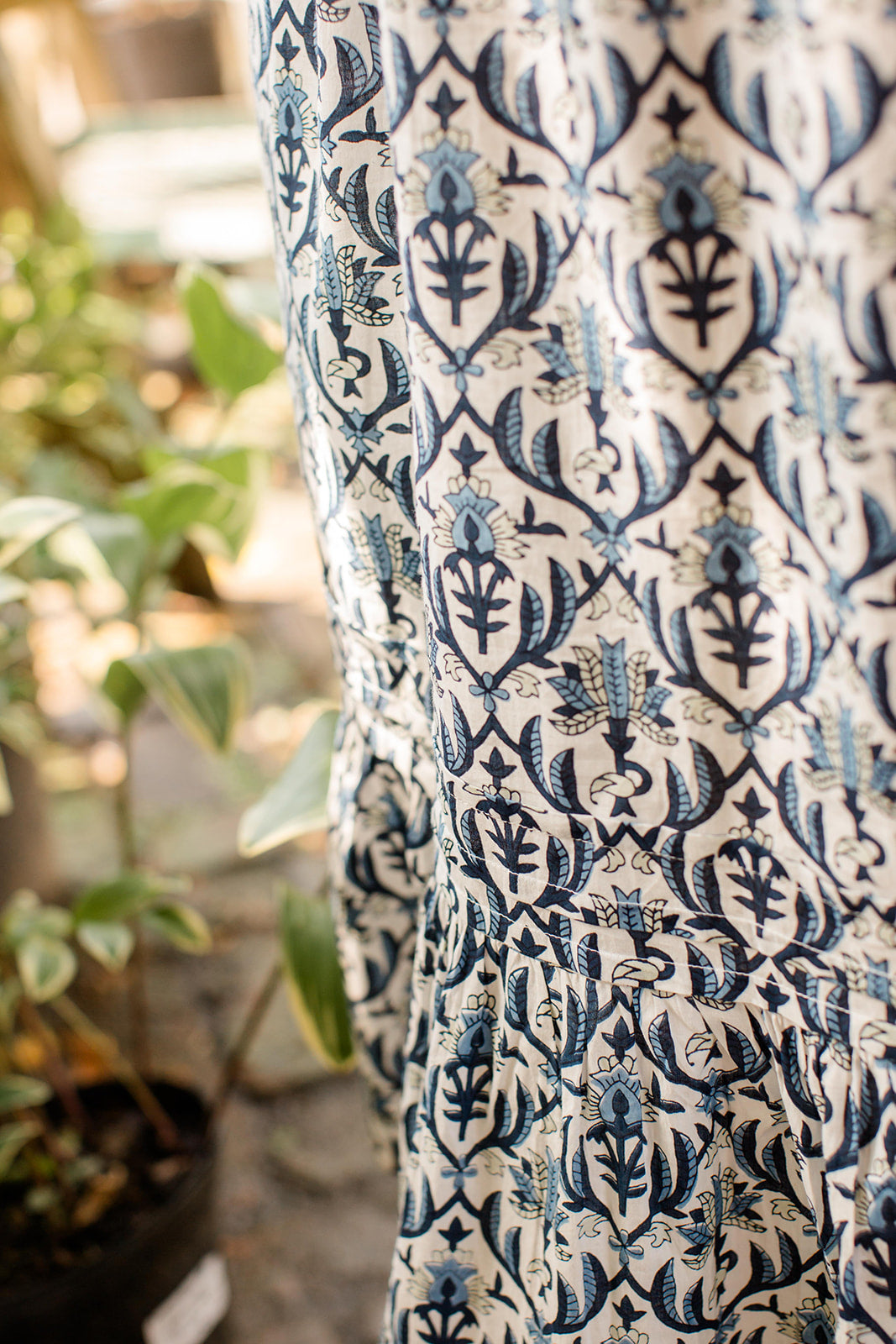 The Allison Dress in Navy Trellis - Final Sale by Carla Kiley Collection