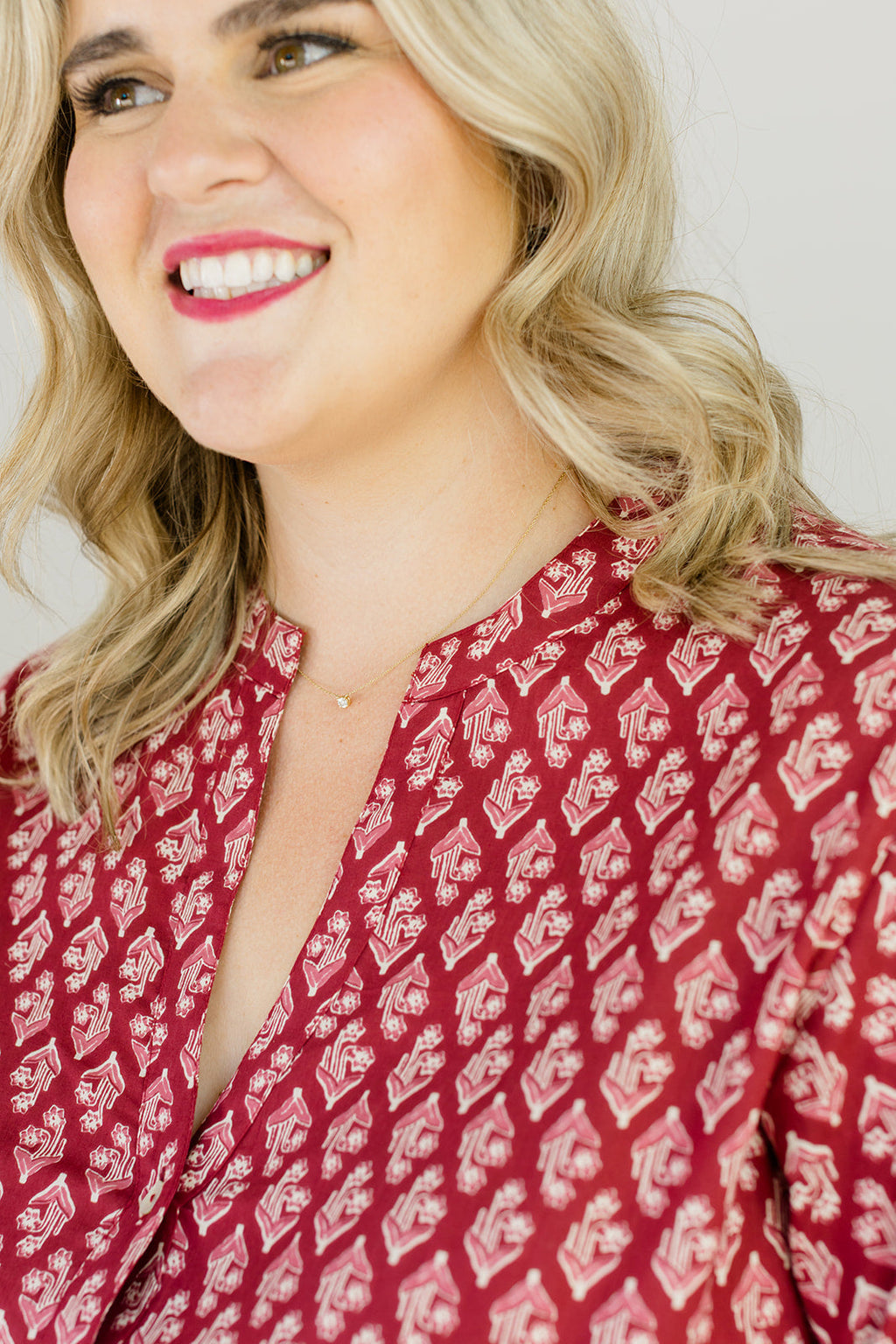 The Francesca Midi Dress in Spiced Merlot by Carla Kiley Collection