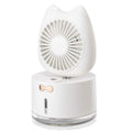 Cartoon Cat Fan Humidifier USB Charging Desktop Mute Hydrating Humidifier by DailySale