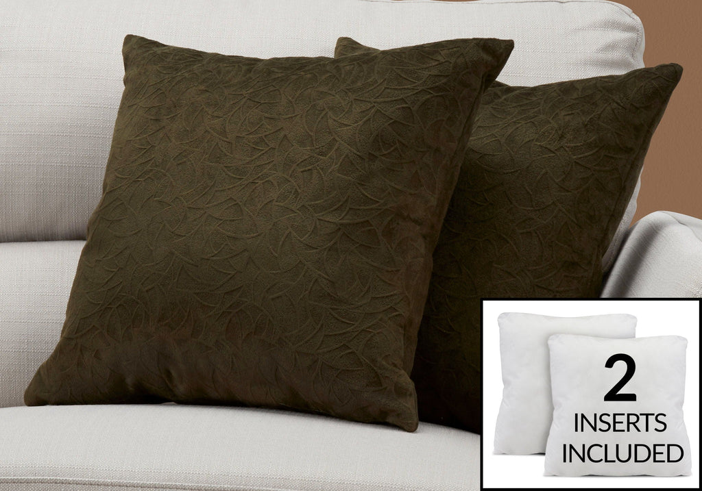 Pillows, Square, Insert Included, Decorative Throw, Hypoallergenic, Modern by Unique Piece Furniture