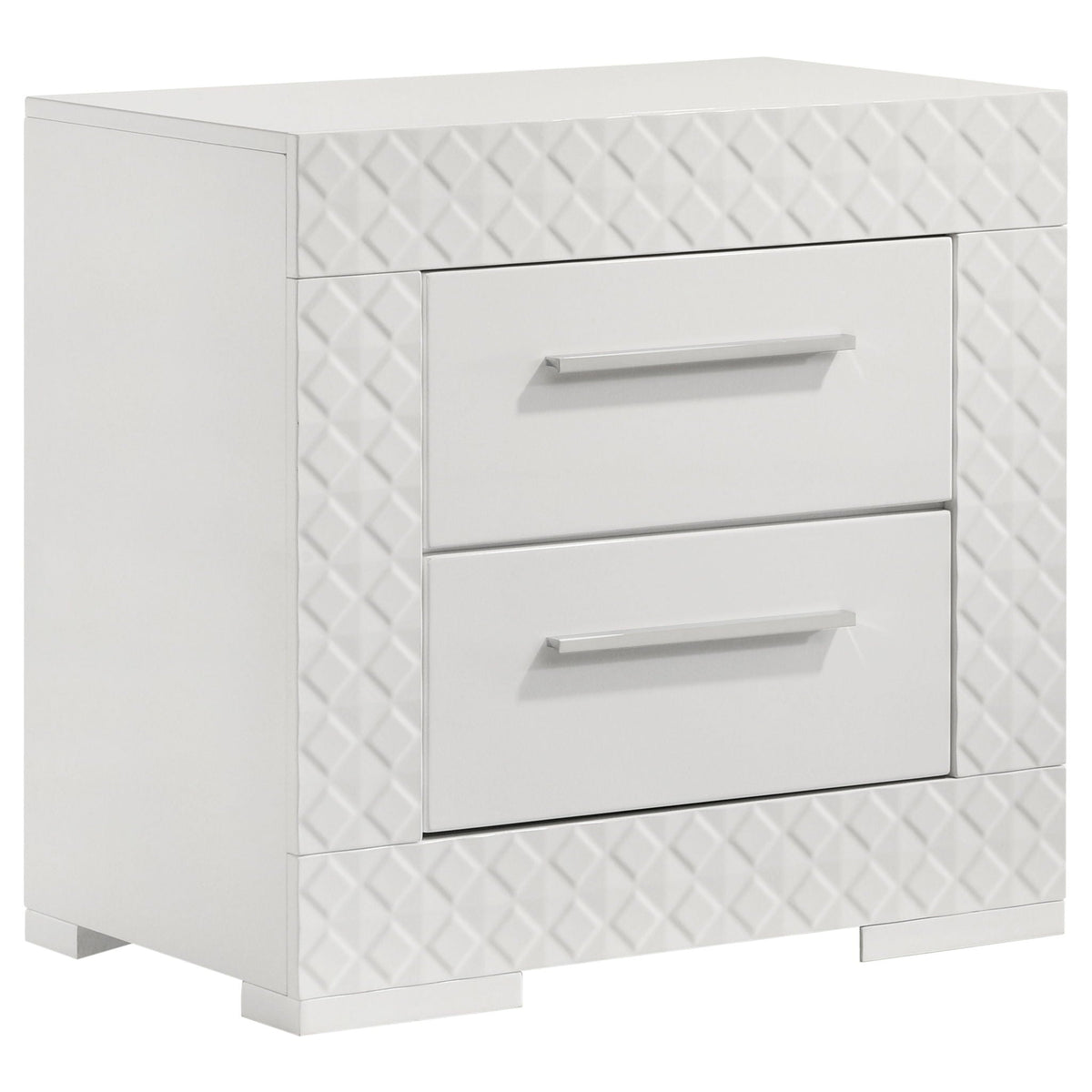Ives 5-piece Queen Bedroom Set White High Gloss by Unique Piece Furniture