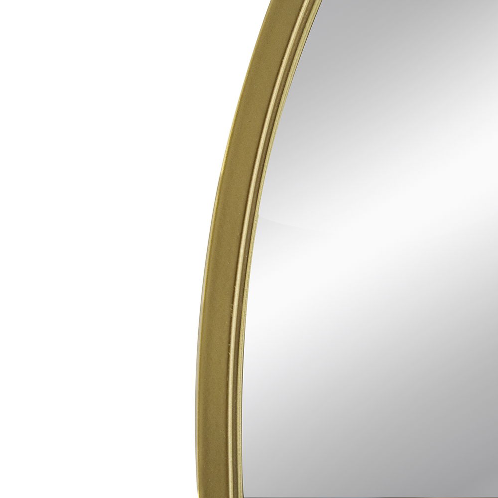 Arched Mirror With Metal Frame, Wall Mirror For Living Room Bedroom Entryway by Unique Piece Furniture