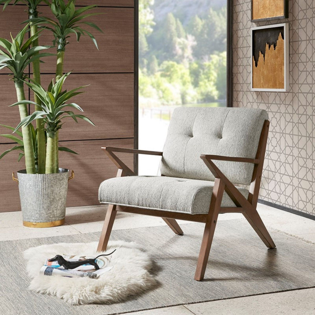 Rocket - Lounge Chair - Light Gray by Unique Piece Furniture