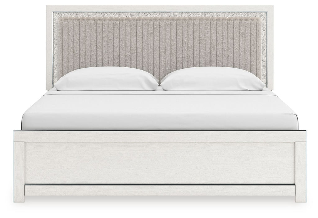 Zuraleus - Upholstered Panel Platform Bed With Roll Slats by Unique Piece Furniture