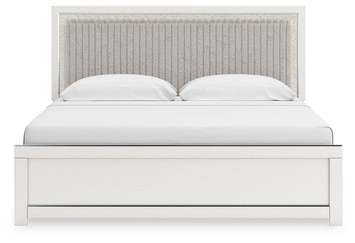 Zuraleus - Upholstered Panel Platform Bed With Roll Slats by Unique Piece Furniture