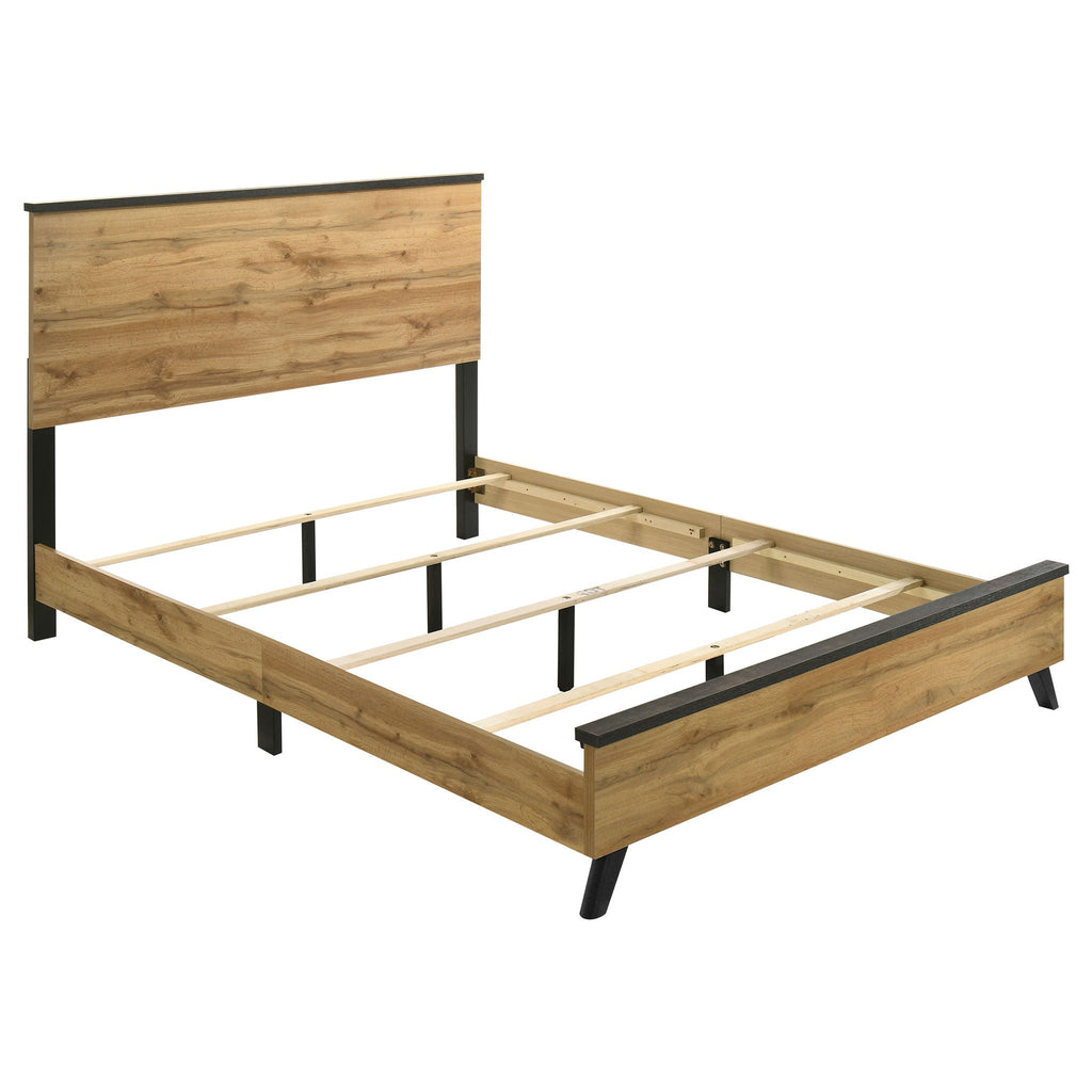 Kaywood 52-inch Eastern King Panel Bed Natural Pine by Unique Piece Furniture