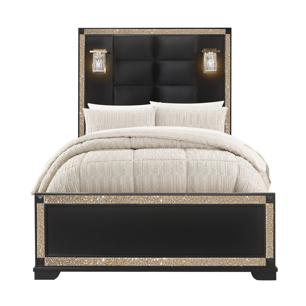 Lively - Bed With Lamps, Elegant Design by Unique Piece Furniture