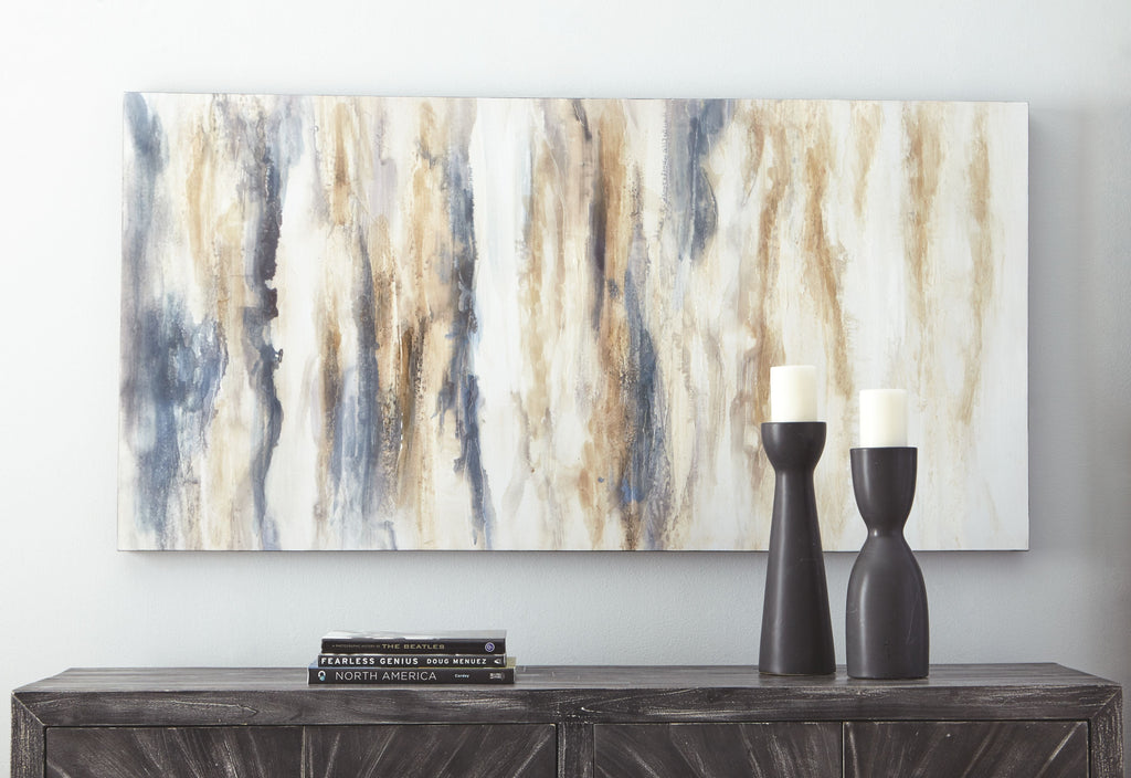 Joely - Wall Art - Blue / Tan by Unique Piece Furniture