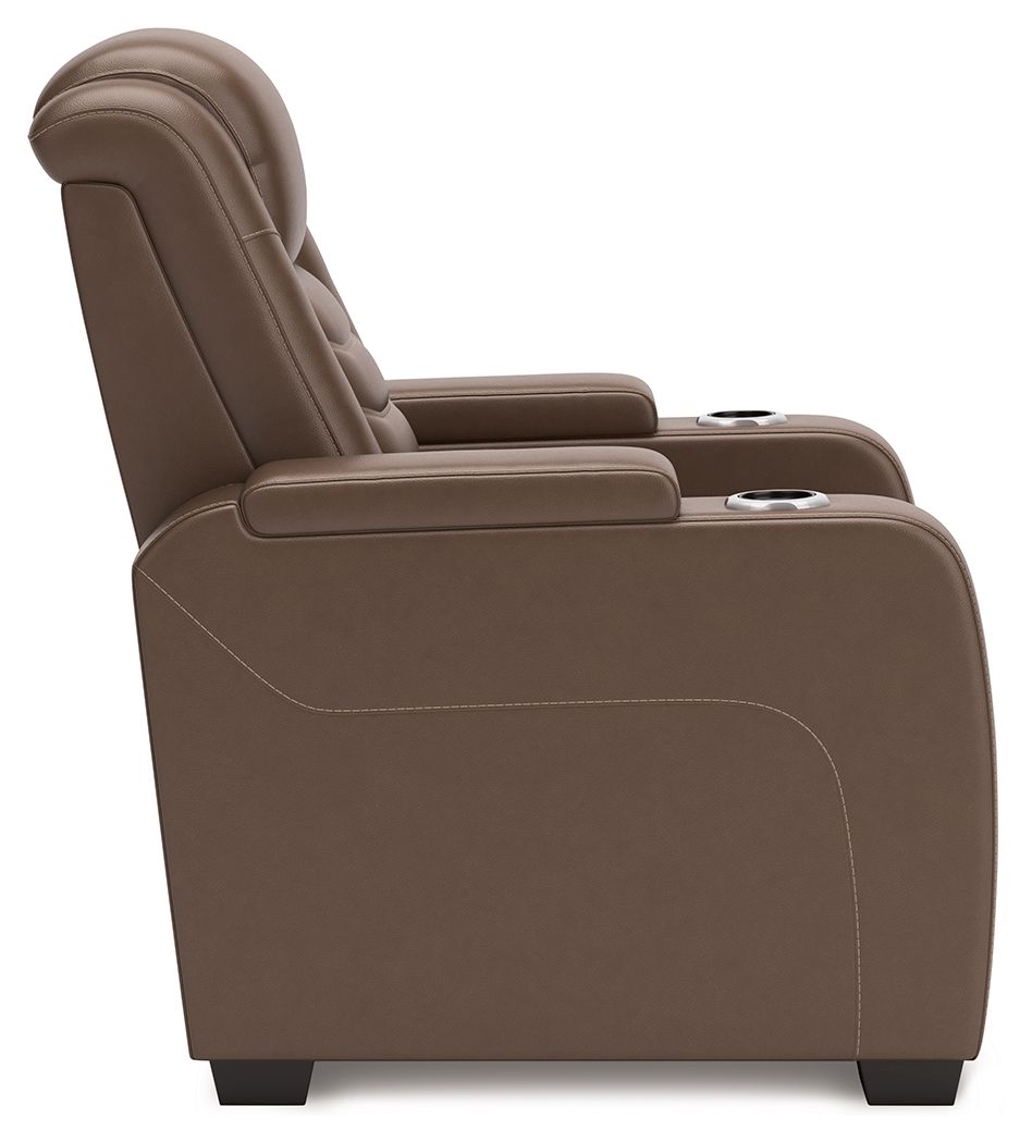 High Impact - Power Recliner / Adj Headrest - Tobacco by Unique Piece Furniture