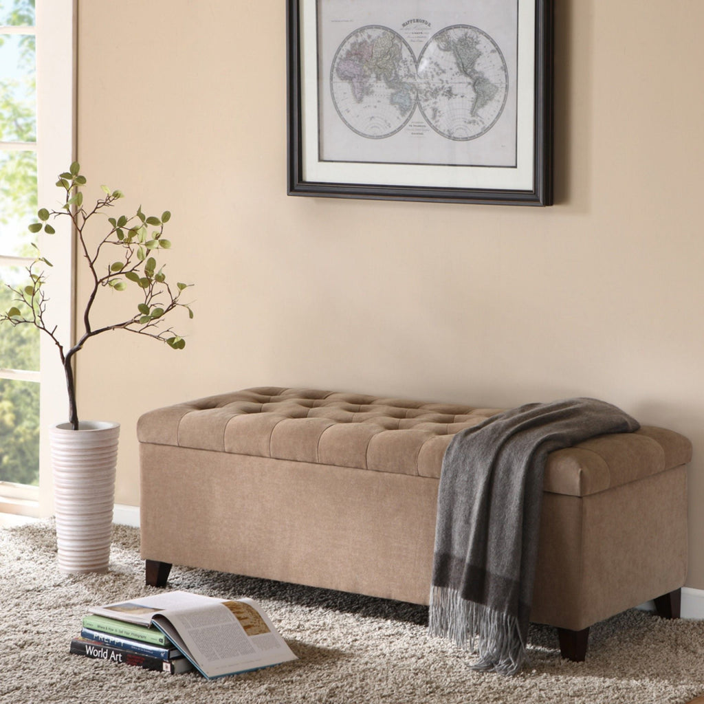 Elegant Design Tufted Top, Soft Close Storage Bench by Unique Piece Furniture