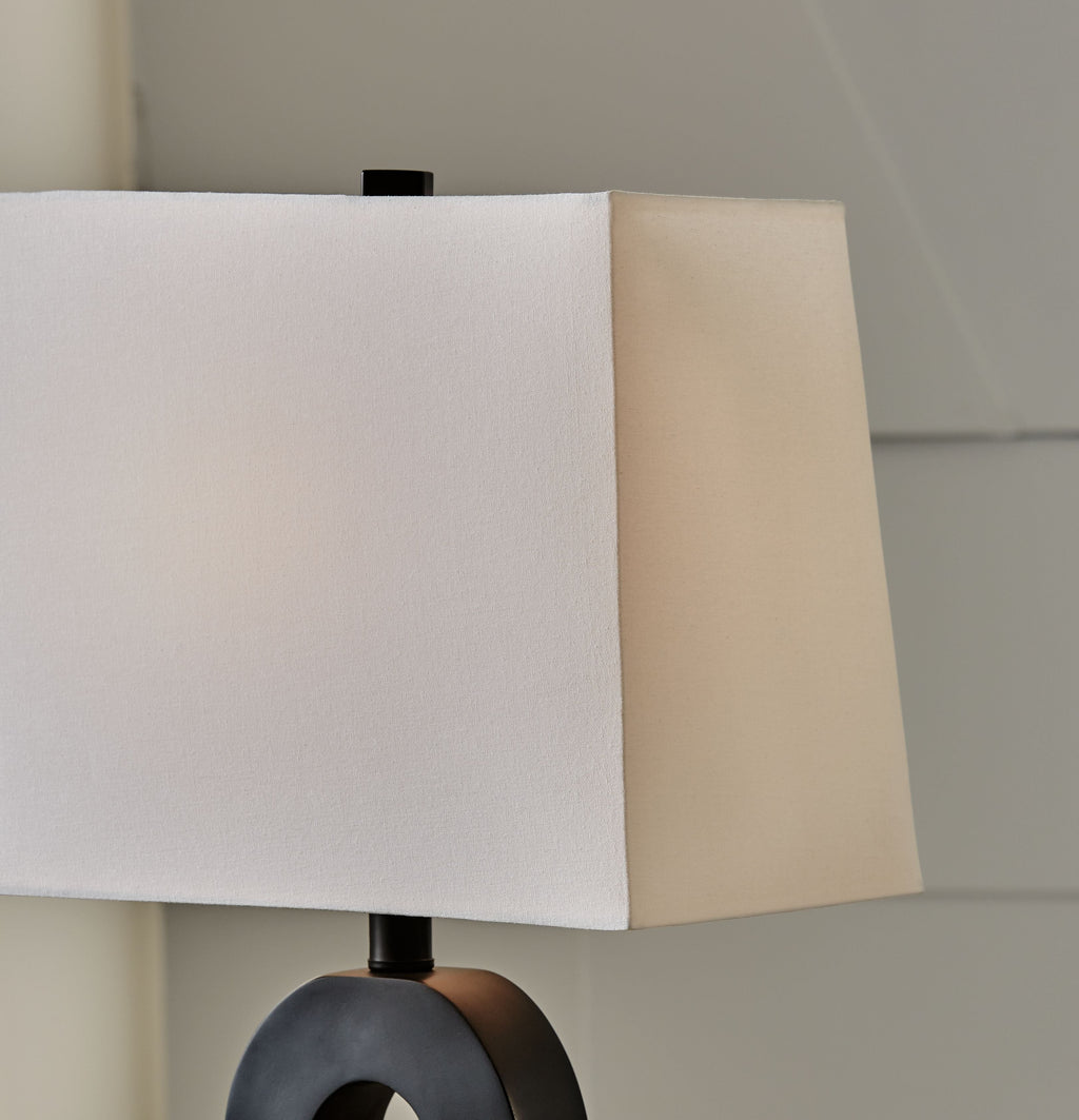 Markellton - Poly Table Lamp (Set of 2) - Black by Unique Piece Furniture